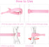 110PCS Adjustable Reusable Cable Ties, 8 1/2" Multi-purpose Hook Loop for Home, Office, Data Centers, Pink