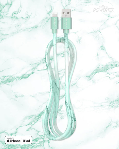 LIQUIPEL Powertek MFi Certified Charger for Apple iPhone, iPad, 6ft Lightning to USB Cable, Fast Charging (Green)