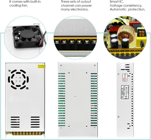 Aclorol 5V 70A 350W 110V 220V 5V 70amp 5V WS2812B WS2813 Power Supply / AC to DC Universal Transformer Switching Driver
