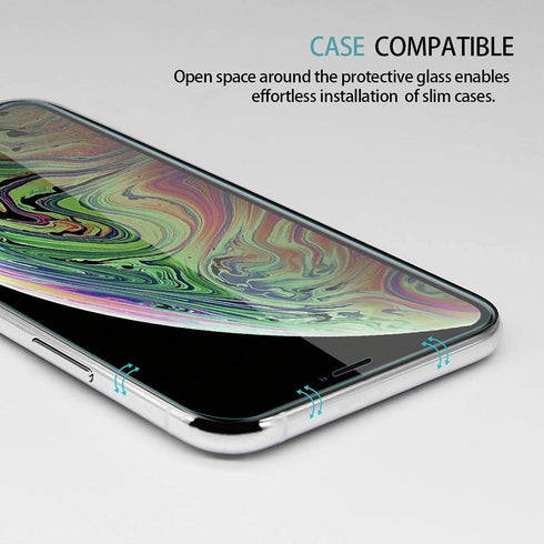 ImpactStrong Shatterproof Tempered Glass Screen Protector for iPhone 11/XR – 6.1 Inch, 3-Pack, Bubble Free, Case