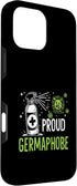 Funny Germ Nerd Spray Gift Idea 16 Proud Germaphobe Funny Disinfectant Lover Case for iPhone Pro Max