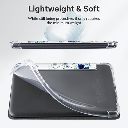 CoBak 6 Inch Case for e-Reader, Ultra Clear Soft Flexible TPU Back Cover Light Shell, with Auto Wake/Sleep, not
