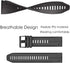 YOOSIDE 22mm Quick Fit Silicone Sport Waterproof Replacement Watch Band for Garmin Instinct/Fenix 5 (Black)