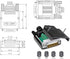 DB15 Solderless Male RS232 D-SUB Serial Adapters, 15 Pin Port Terminal Solderfree Breakout Board Connector with Case