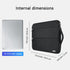 Laptop Sleeve 13-13.6 Inch Compatible with MacBook Air/Pro 13 M1/M2, Surface Laptop 4/5, Chromebook, Slim Black Cover