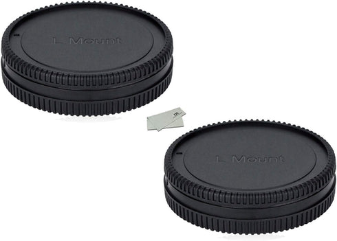 (2 Packs) Body Cap and Rear Lens Cap Kit for Leica L Mount Cameras, fit Panasonic S5II DC-S5M2 S1 S1R S1H