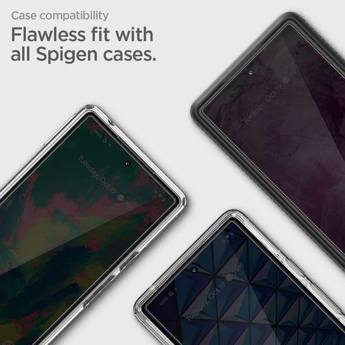 Spigen GlasTR AlignMaster Tempered Glass Screen Protector for Pixel 7 - Case Friendly - 2 Pack