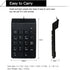 cimetech 18 Wired Number Keypad, Key USB Numeric Pad Keyboard for Laptop PC Computer Desktop Surface Pro Notebook