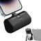 Mini Portable Charger 5000mAh, Ultra Compact Power Bank with Built-in Phone Holder, LED Light, LCD Display for Travel,