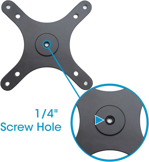 Kado Portable Monitor Stand Adapter Bracket Plate Tripod, Wall Mount Arm with 1/4" Screw Hole for Universal Tripod