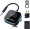 SOOMFON Airplane Bluetooth 5.3 Transmitter for 2 Airpods or Headphones 2-in-1 Airplane Bluetooth