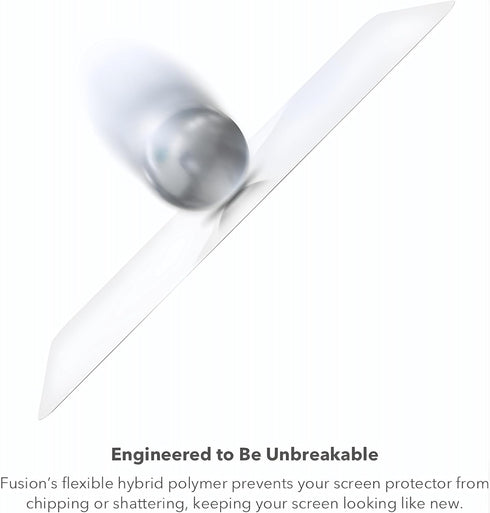 ZAGG InvisibleShield Fusion with D3O for Samsung Galaxy S22+ – Flexible Hybrid Screen Protection with Extreme Impact