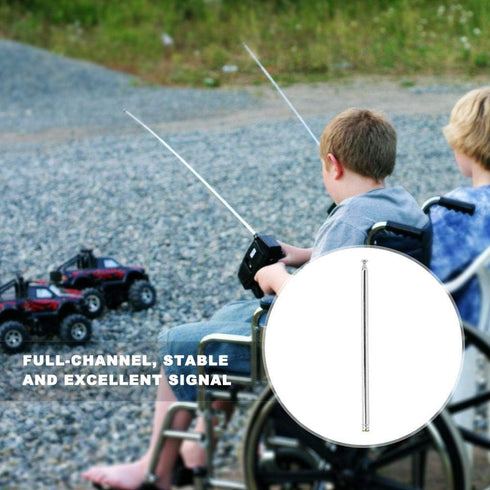 Walfront 7-Channel 2.4 Full Channel Rod for Toy Car Radio, Telescopic for GHz Remote Control