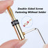 Preffair 8 Pcs HiFi Audio Locking Banana Plugs for Speaker Cable, 24K Gold Plated Bi-Wire Connector Terminal