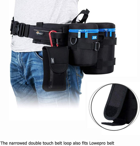 JJC Camera Lens Pouch Case for Canon EF 35mm, Nikon Nikkor AF-S 55-200mm, 18-300mm, Tamron, Fujifilm