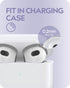 4 Pairs Upgraded AirPods 3 Ear Covers with Cleaner Kit, Anti-Slip Silicone Sport Ear Tips, Compatible with Apple