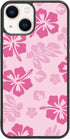 iPhone 13 Case - Pink Hibiscus Shockproof TPU, Cute Flower Design, 6.1 Inch, Protective Phone Case for Men, Girls,