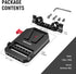 NEEWER V Mount Battery Plate, Dual 15mm Rod Clamps, Metal V Lock Battery Mounting Plate for Camera Rig Cage