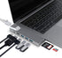 YUANSHAN 8-in-1 4K 3 3.0 100W 3, USB C Hub for MacBook, Docking Station Adapter with HDMI, Gigabit Ethernet, USB Ports