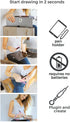 Pressure Sensitive Smart Stylus Pen with Palm Rejection, Battery-Less, Compatible with iPad/iPhone/Android