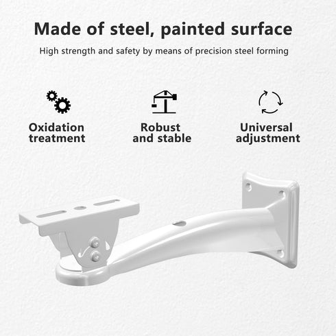 Mini Projector Wall Mount, Projector Hanger for CCTV Security Camera Housing Mounting Bracket (White)