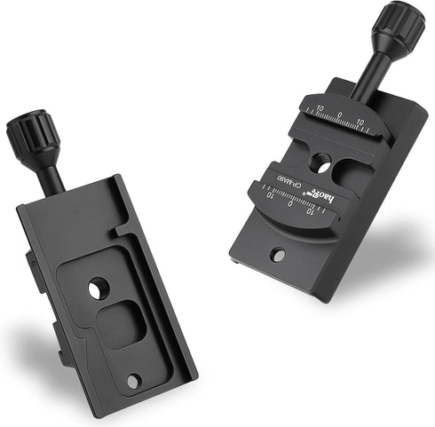 Haoge CP-MA90 Quick Release Plate Adapter for Manfrotto Tripod Fluid Video Head to Arca-Swiss Compatible, Fit 501PL /