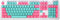 Catekro PBT Keycaps, 104 Keys Standard Doubleshot Keycap Set, OEM Profile, Translucent Keycaps for DIY Mechanical