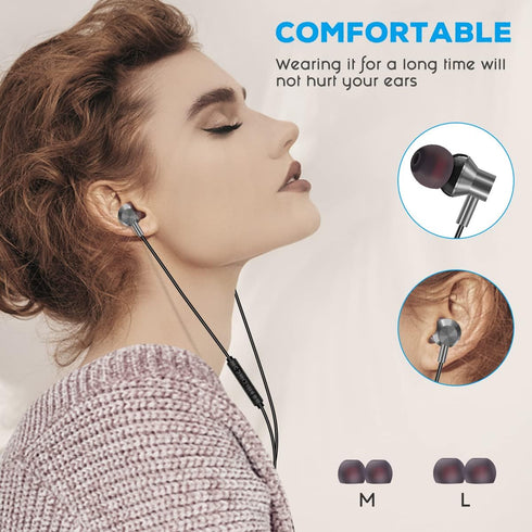 Wired Earbuds for iPhone 14/14 Pro Max/13/13 Pro Max/12/12 Mini/11 Pro/11 Pro Max - In-Ear Headphones