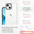 MOSNOVO iPhone 13 Case - Clear TPU Bumper with Buffertech 6.6ft Military-Grade Drop Protection - White Leopard