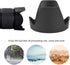 Camera Lens Hoods, HB-50 Quality ABS Lens Hood Shade for Nikon AF-S 28-300mm F3.5-5.6G ED VR