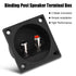 Speaker Box Terminal Cup, Double Binding Post Speaker Terminal Board, Push-in Jack Spring Loaded Connector for DIY