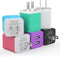 6 Pack USB Wall Charger, iGENJUN 2.4A Dual USB Port Cube Power Plug Adapter Fast Charger Block for iPhone and Android