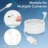 HNncheny Camera,17Ft Power Adapter Compatible Ring Type C Power Cable -White (USB Port)
