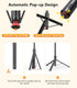 PEUJTEO 69-inch 3,pocket4,Phone Selfie Stick Tripod with Remote Control,Lightweight,Aluminum Alloy, Tripod