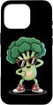 Funny Veggie Cartoon Dancing Broccoli Humor Dancing Broccoli Cartoon Case for iPhone 16 Pro