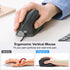 SANWA Wired Ergonomic Mouse, Optical Vertical Computer Mouse, 1000/1600 Adjustable DPI, Compatible with MacBook
