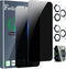Ferilinso iPhone 13 Pro Privacy Screen Protector 2 Pack, 9H Anti-Spy Tempered Glass, Case Friendly, Easy Install, 5G.