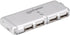 Manhattan 4-Port Hi-Speed USB Pocket Hub in Silver (160599)