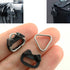 2Pairs 4PCS Stainless Steel Triangle Split Ring Adapter for Camera Strap, Triangle Split Ring Hook