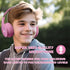 MIDOLA Kids Headphones Bluetooth 5.3 - Wireless 60H Play Time Volume Limit 85/110dB Over Ear Headset for Children Pink
