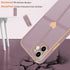 Teageo iPhone 11 Case for Women - Cute Love-Heart Bling, Soft Silicone, Full Camera Protection, Shockproof, Lavender.