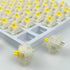 kutethy Gateron Milky Yellow Pro V2 Switches - Pre-lubed Linear 5 pin for All MX Mechanical Keyboards (72PCS)