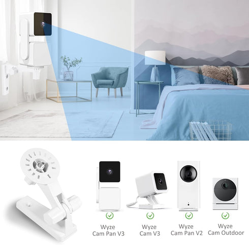 2-Pack Wall Mount, Specially Designed for Wyze Cam Pan V3, 180 Tilt Adjustable - Easy Installation (Camera NOT Included)