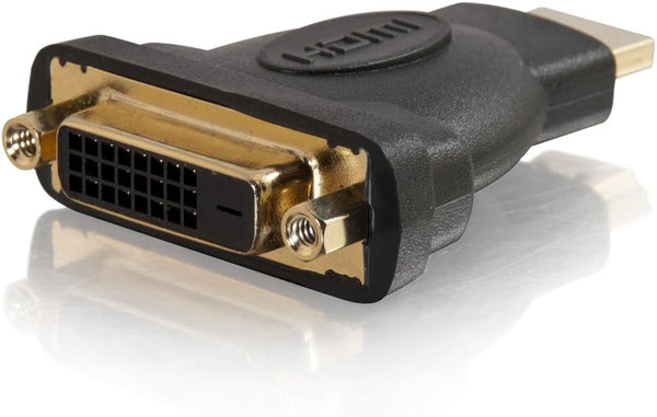 C2G 40745 Velocity DVI-D Female to HDMI Male Adapter, Black Inline
