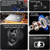 Ows Hanging Earphones Khaki, Bluetooth 5.4 Low Latency, Air Conduction Wireless Earphones, IPX5 Waterproof, Noise
