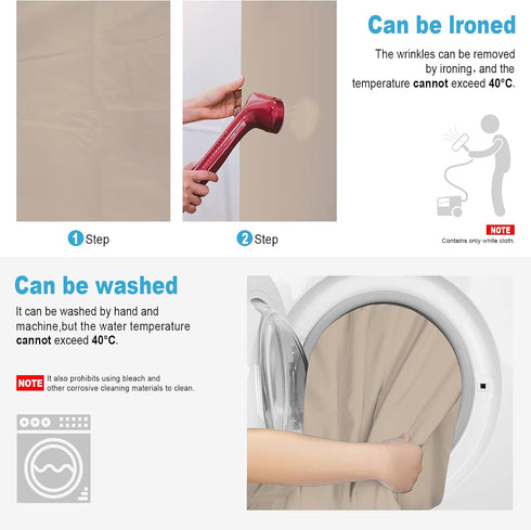 LYLYCTY 8X10 Beige Backdrop for Photoshoot, Professional Photo Backdrop Background Curtain for Product Photography