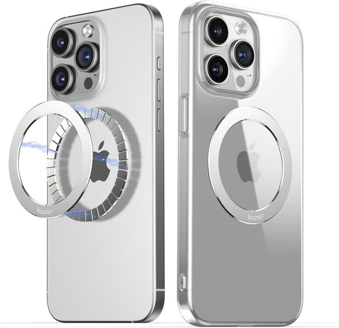 Magnetic Ring Sticker for MagSafe Phone Magnet 2 Pack, Upgrade Built-in Magnet for Wireless Charging, Universal Kit