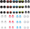 HUGJEPTTY Earbud Replacement Tips 54Pcs S+M+LEar Bud Rubber Tips Silicone Earbud Tips Earbud