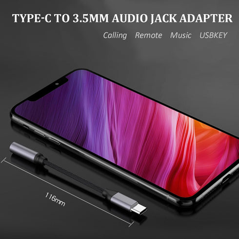 USB C to 3.5mm Headphone Jack Adapter for Samsung Galaxy S23 S22 S21 S20 Ultra - Aux Audio Dongle Cable Cord