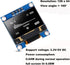 DORHEA 1Pack 0.96 Inch SSD1306 128x64 I2C OLED Display Module Pixel IIC Self-Luminous Screen Board White Compatible